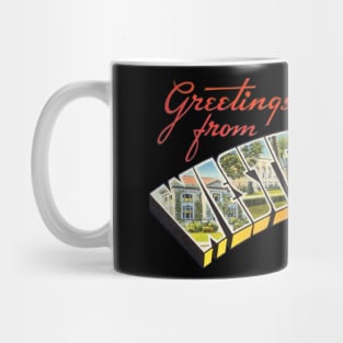 Greetings from Westborough Massachusetts Mug